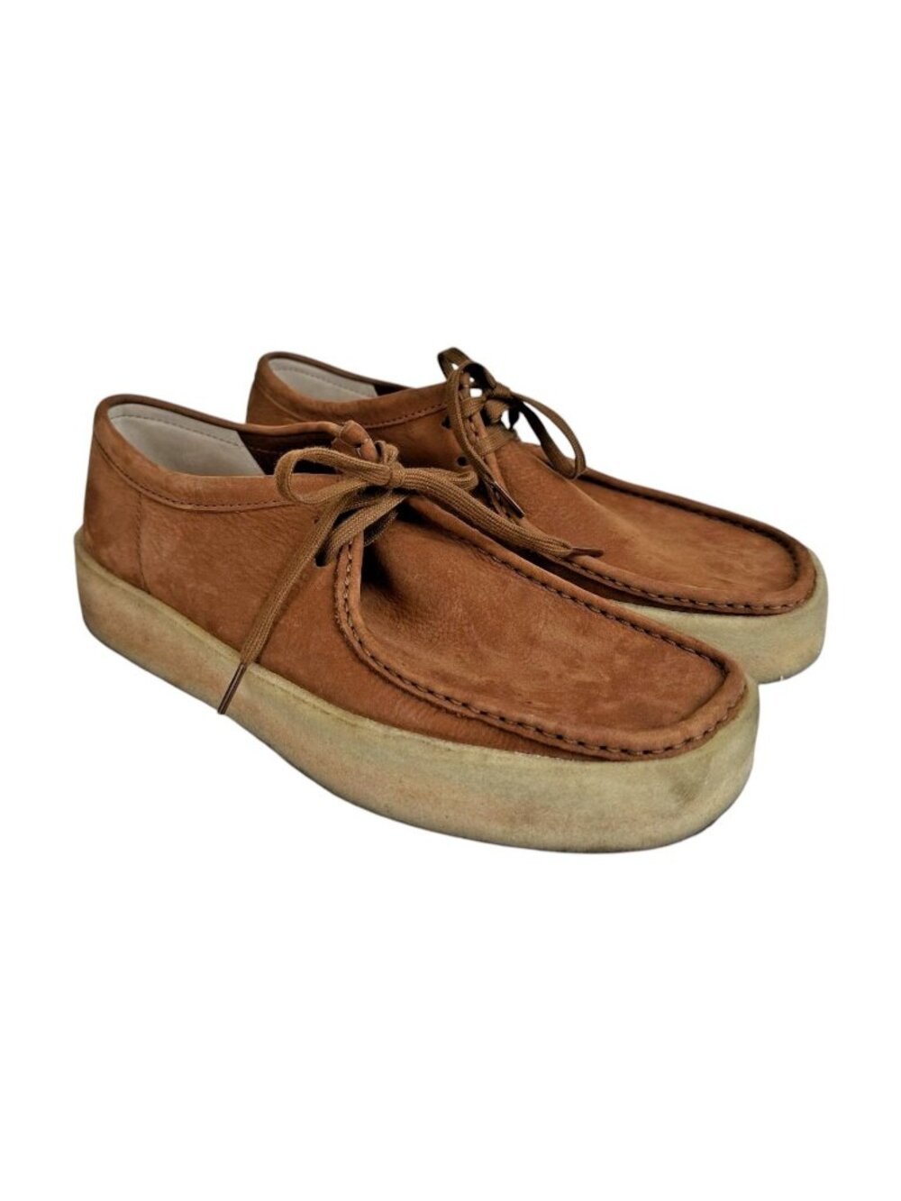 Clarks Originals Wallabee Mens Size 12 Brown Suede Crepe Sole Moc Toe Shoe